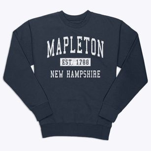 Mapleton New Hampshire Classic Established Premium Crewneck Sweatshirt