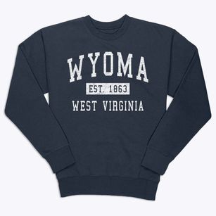Wyoma West Virginia Classic Established Premium Crewneck Sweatshirt