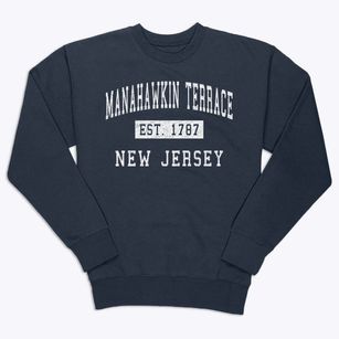 Manahawkin Terrace New Jersey Classic Established Premium Crewneck Sweatshirt