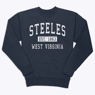 Steeles West Virginia Classic Established Premium Crewneck Sweatshirt