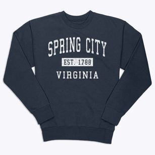 Spring City Virginia Classic Established Premium Crewneck Sweatshirt