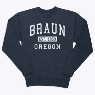 Braun Oregon Classic Established Premium Crewneck Sweatshirt