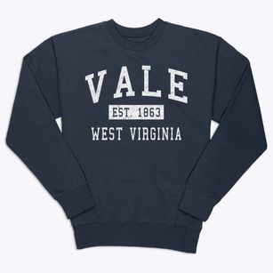Vale West Virginia Classic Established Premium Crewneck Sweatshirt