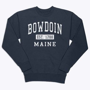 Bowdoin Maine Classic Established Premium Crewneck Sweatshirt