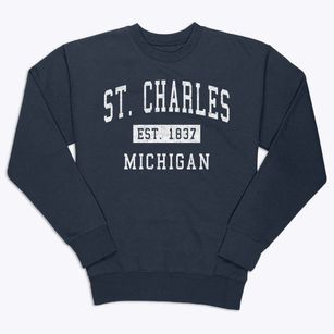 St. Charles Michigan Classic Established Premium Crewneck Sweatshirt