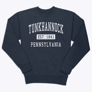 Tunkhannock Pennsylvania Classic Established Premium Crewneck Sweatshirt