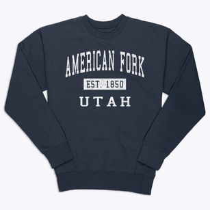 American Fork Utah Classic Established Premium Crewneck Sweatshirt
