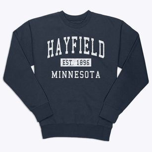 Hayfield Minnesota Classic Established Premium Crewneck Sweatshirt