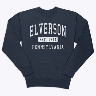 Elverson Pennsylvania Classic Established Premium Crewneck Sweatshirt
