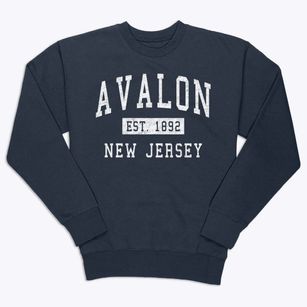 Avalon New Jersey Classic Established Premium Crewneck Sweatshirt