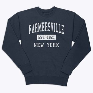 Farmersville New York Classic Established Premium Crewneck Sweatshirt