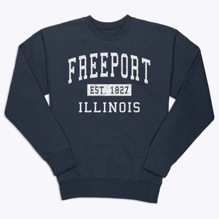 Freeport Illinois Classic Established Premium Crewneck Sweatshirt