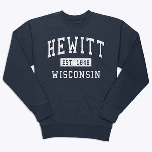 Hewitt Wisconsin Classic Established Premium Crewneck Sweatshirt
