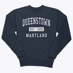 Queenstown Maryland Classic Established Premium Crewneck Sweatshirt