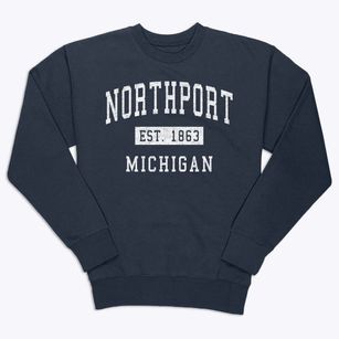 Northport Michigan Classic Established Premium Crewneck Sweatshirt