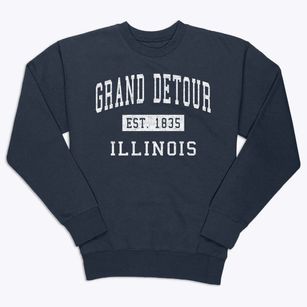 Grand Detour Illinois Classic Established Premium Crewneck Sweatshirt