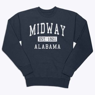 Midway Alabama Classic Established Premium Crewneck Sweatshirt
