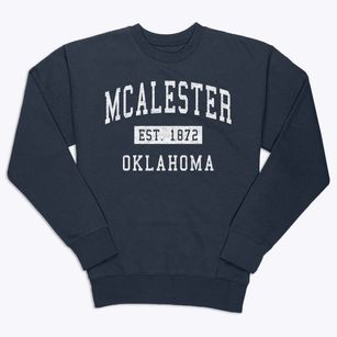 Mcalester Oklahoma Classic Established Premium Crewneck Sweatshirt