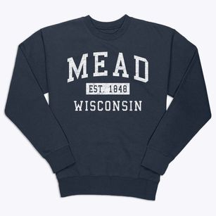 Mead Wisconsin Classic Established Premium Crewneck Sweatshirt