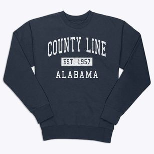 County Line Alabama Classic Established Premium Crewneck Sweatshirt