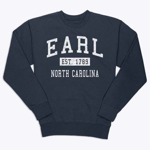 Earl North Carolina Classic Established Premium Crewneck Sweatshirt