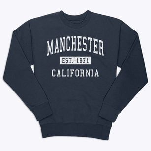 Manchester California Classic Established Premium Crewneck Sweatshirt