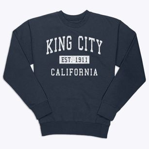 King City California Classic Established Premium Crewneck Sweatshirt