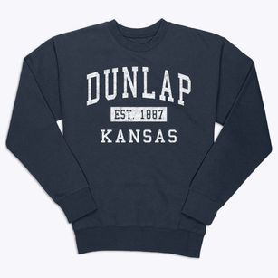 Dunlap Kansas Classic Established Premium Crewneck Sweatshirt