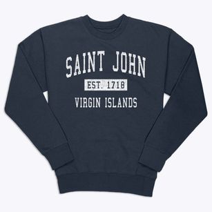 Saint John Virgin Islands Classic Established Premium Crewneck Sweatshirt