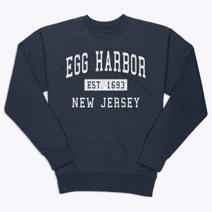 Egg Harbor New Jersey Classic Established Premium Crewneck Sweatshirt