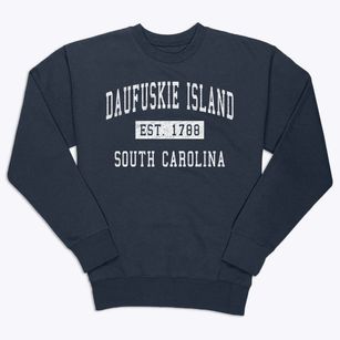 Daufuskie Island South Carolina Classic Established Premium Crewneck Sweatshirt