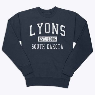 Lyons South Dakota Classic Established Premium Crewneck Sweatshirt