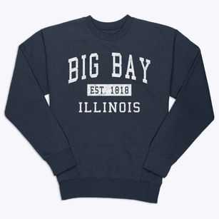 Big Bay Illinois Classic Established Premium Crewneck Sweatshirt
