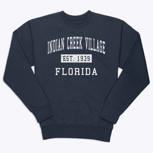 Indian Creek Village Florida Classic Established Premium Crewneck Sweatshirt