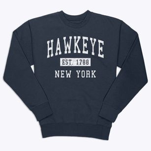 Hawkeye New York Classic Established Premium Crewneck Sweatshirt