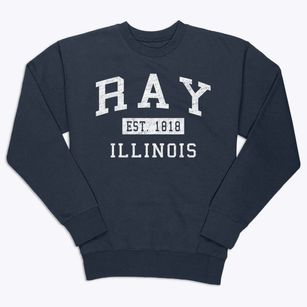 Ray Illinois Classic Established Premium Crewneck Sweatshirt