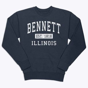 Bennett Illinois Classic Established Premium Crewneck Sweatshirt