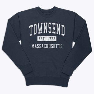 Townsend Massachusetts Classic Established Premium Crewneck Sweatshirt