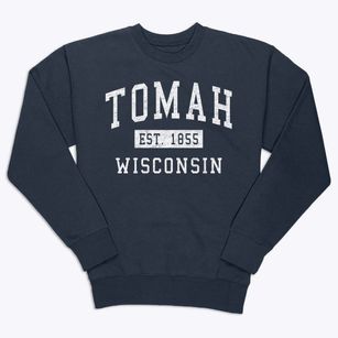 Tomah Wisconsin Classic Established Premium Crewneck Sweatshirt