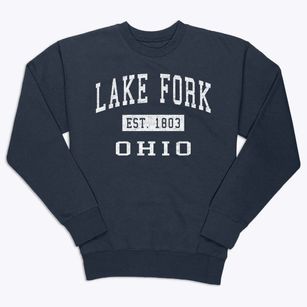 Lake Fork Ohio Classic Established Premium Crewneck Sweatshirt