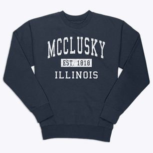 Mcclusky Illinois Classic Established Premium Crewneck Sweatshirt