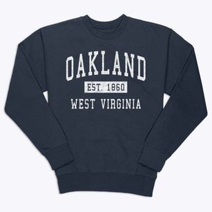 Oakland West Virginia Classic Established Premium Crewneck Sweatshirt