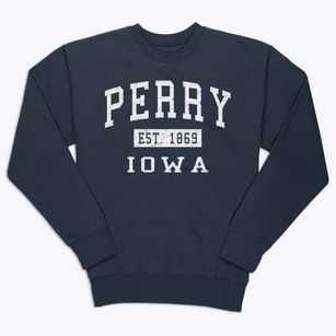 Perry Iowa Classic Established Premium Crewneck Sweatshirt