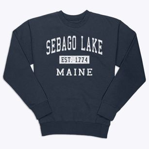 Sebago Lake Maine Classic Established Premium Crewneck Sweatshirt