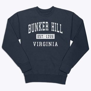 Bunker Hill Virginia Classic Established Premium Crewneck Sweatshirt