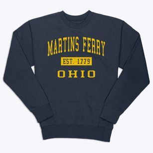 Martins Ferry Ohio Classic Established Premium Crewneck Sweatshirt