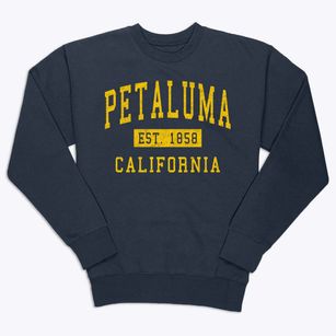 Petaluma California Classic Established Premium Crewneck Sweatshirt