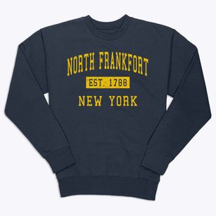 North Frankfort New York Classic Established Premium Crewneck Sweatshirt