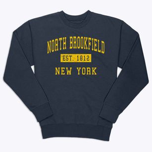 North Brookfield New York Classic Established Premium Crewneck Sweatshirt