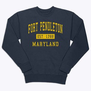 Fort Pendleton Maryland Classic Established Premium Crewneck Sweatshirt